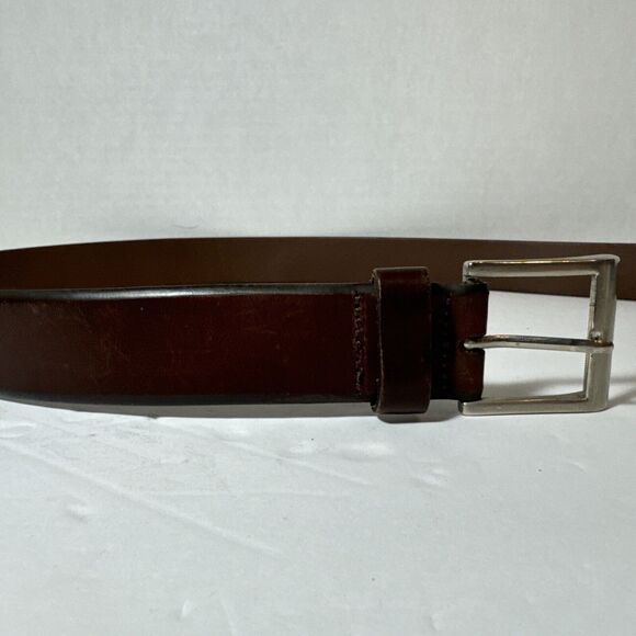 Jos. A. Bank Mens Leather Belt Brown Size 34 - Picture 6 of 9